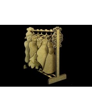 Vintage Boutique – Stand for hangers 3D – MDF