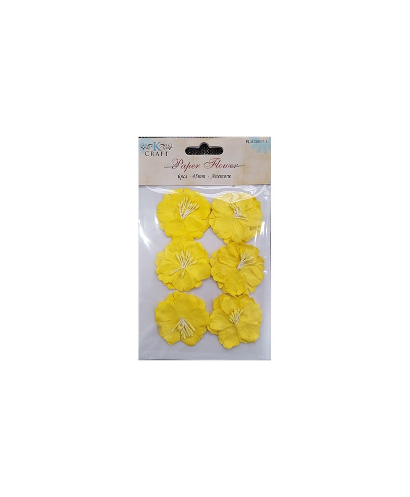 Paper Flower Yellow Anemone